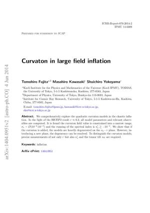 Curvaton in Large Field Inflation