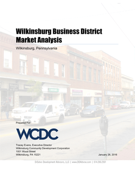 Wilkinsburg Business District Market Analysis Wilkinsburg, Pennsylvania