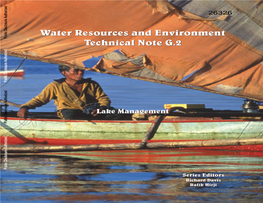 Water Resources and Environment Technical Note G.2