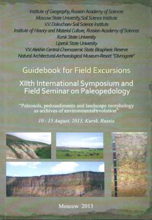 Guidebook for Field Excursions Xllth International Symposium and Field Seminar on Paleopedology