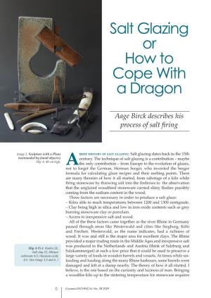Salt Glazing Or How to Cope with a Dragon