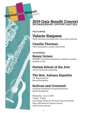 2019 Gala Benefit Concert Valerie Simpson