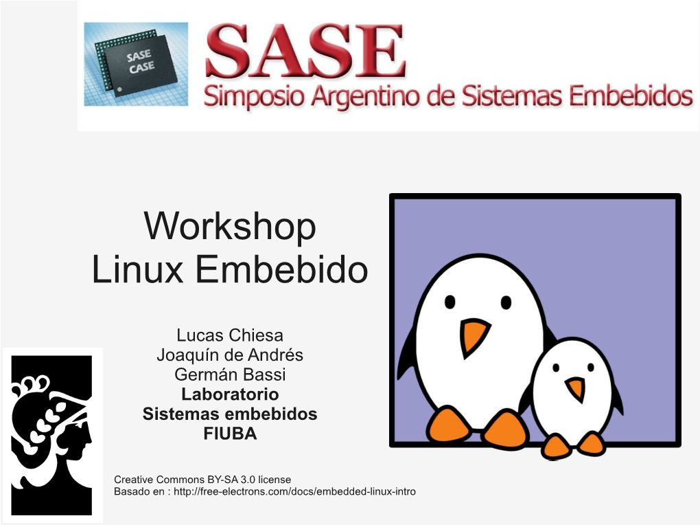 Linux Embebido Workshop Linux Embebido