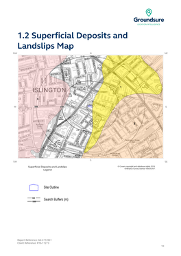 1.2 Superficial Deposits and Landslips Map NW N NE
