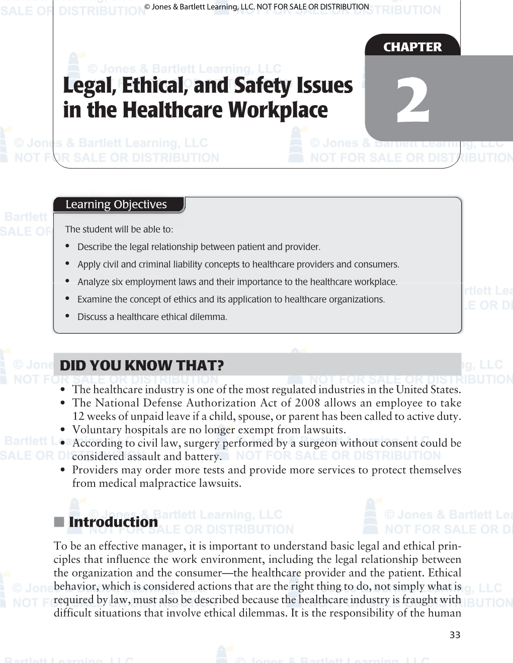 Legal, Ethical, and Safety Issues in the Healthcare Workplace 2
