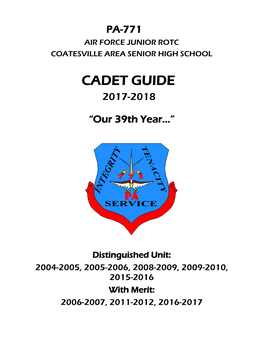 Cadet Guide 2017-2018