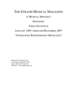 The Strand Musical Magazine