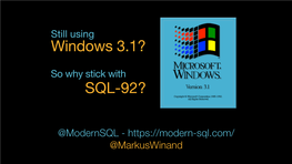 LATERAL LATERAL Before SQL:1999