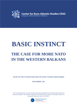 Basic Instinct: the Case for More NATO in the Western Balkans
