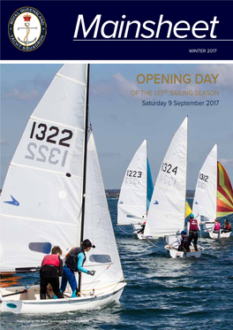 OPENING DAY of the 133RD SAILING SEASON Saturday 9 September 2017
