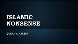 Islamic Nonsense