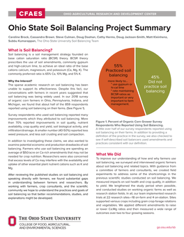 Ohio State Soil Balancing Project Summary