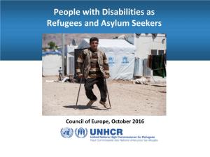 Working with Persons with Disabilities in Forced Displacement