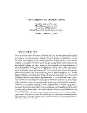 Vertex Algebras and Quantum Groups