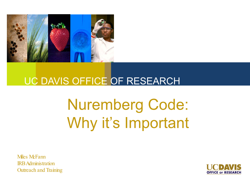 Nuremberg Code: Why It’S Important