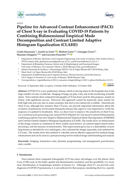 (PACE) of Chest X-Ray in Evaluating COVID-19 Patients by Combining