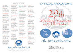 Shetland Accordion & Fiddle Festival