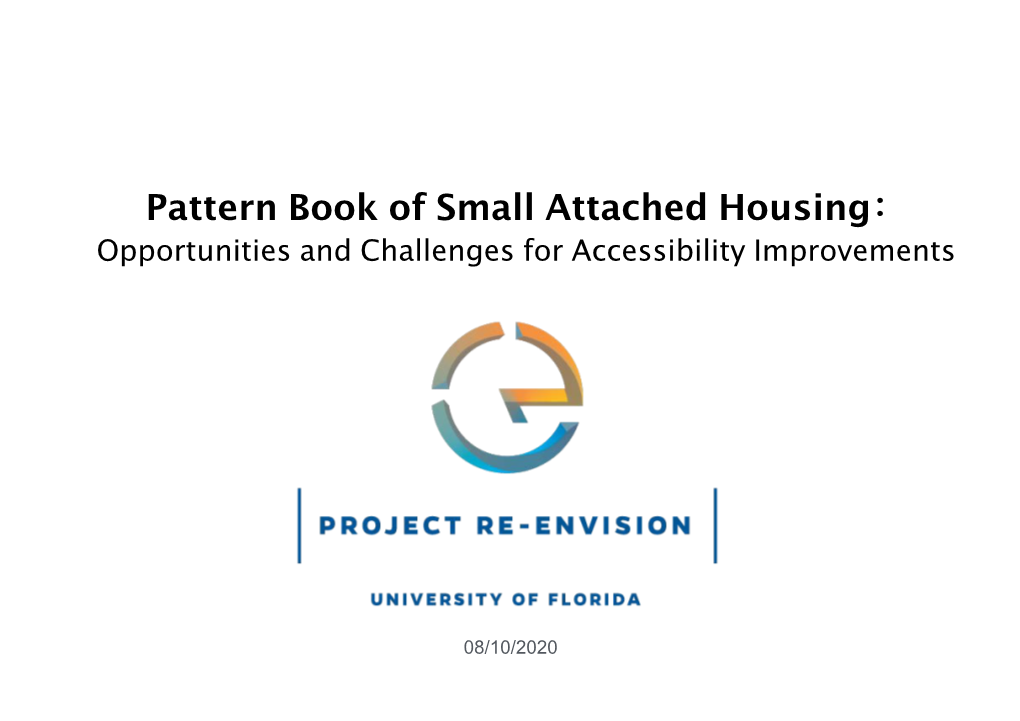 A Pattern Book of Small Attached Housing