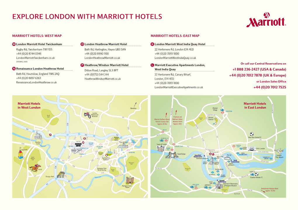 Explore London with Marriott Hotels