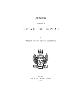 Forsyth De Fronsac