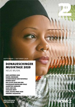 Donaueschinger Musiktage 2020 Neue Musik