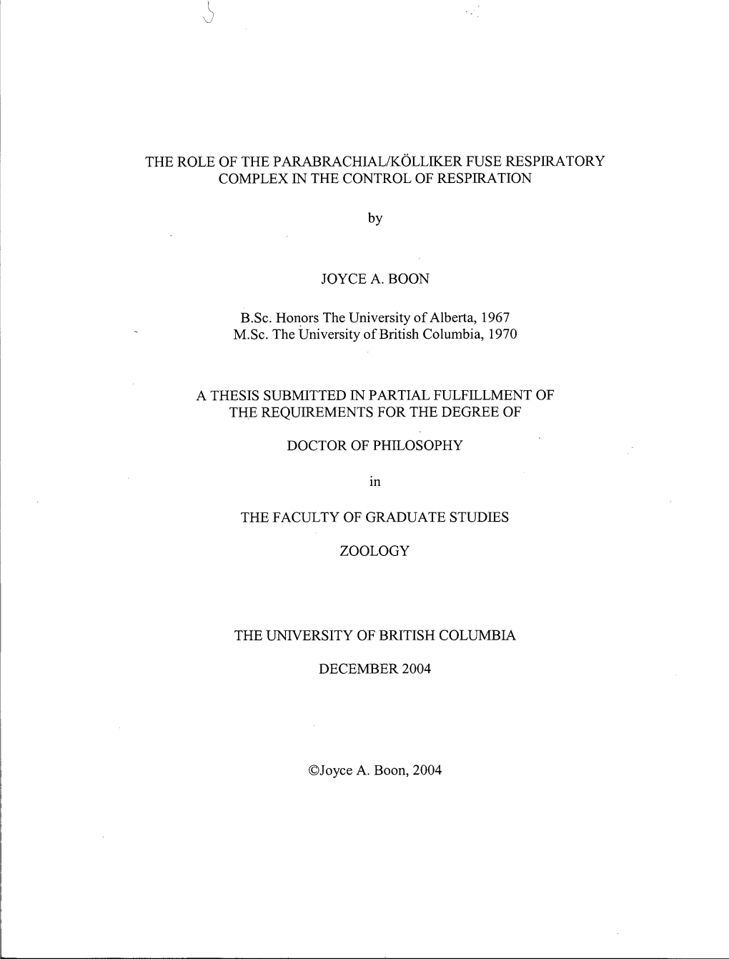 The Role of the Parabrachial/Kolliker Fuse Respiratory Complex in the Control of Respiration