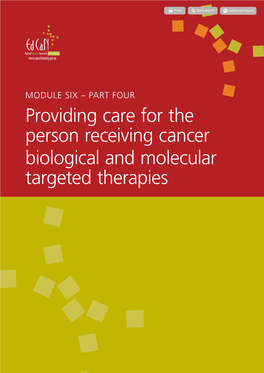 Providing Care for the Person Receiving Cancer Biological And