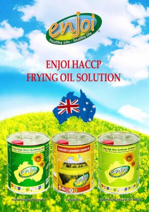 Enjoi Haccp Frying Oil Solution