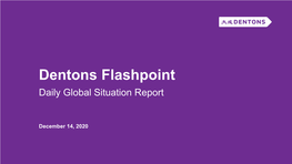 Dentons Flashpoint Daily Global Situation Report
