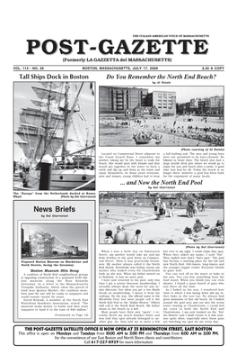 Tall Ships Dock in Boston Do You Remember the North End Beach? by Al Natale