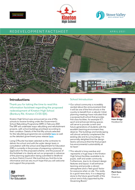 REDEVELOPMENT FACTSHEET Introductions