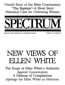 Untold Story of the Bible Commentary "The Baptism'!-..A Short Story Historical Case for Ordaining Women