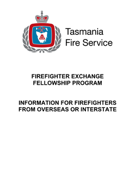 Firefighter Exchange Fellowship Program