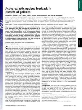 Active Galactic Nucleus Feedback in Clusters of Galaxies