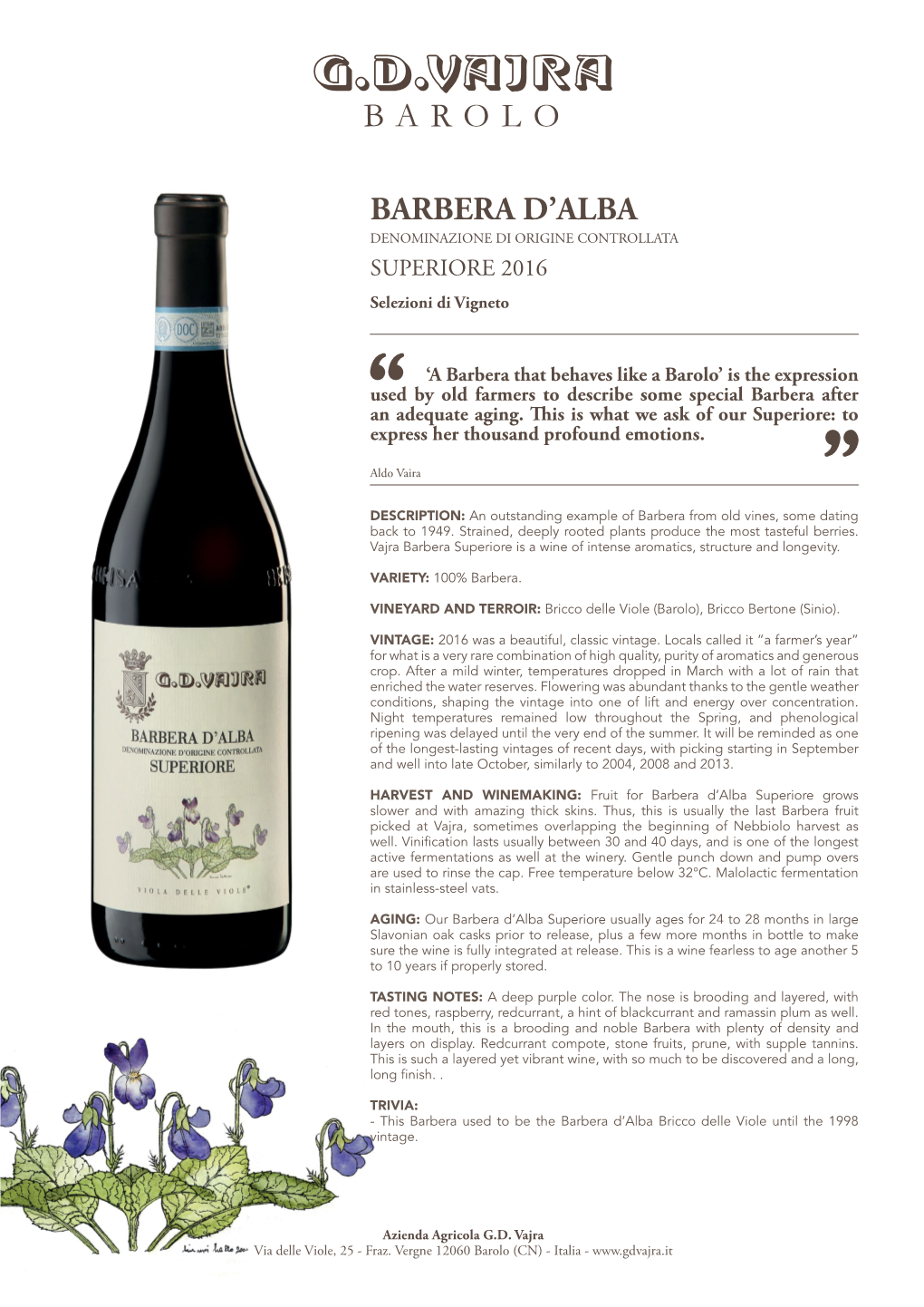 Barbera D'alba