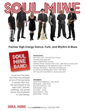 Premier High Energy Dance, Funk, and Rhythm & Blues