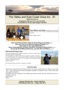 The Valley and East Coast Voice Inc. $1 Valleyvoice.Com.Au
