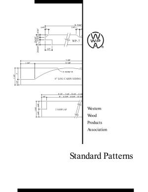 Standard Patterns Western Wood Products Association STANDARD PATTERNS