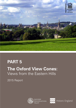 PART 5 the Oxford View Cones: Views from the Eastern Hills