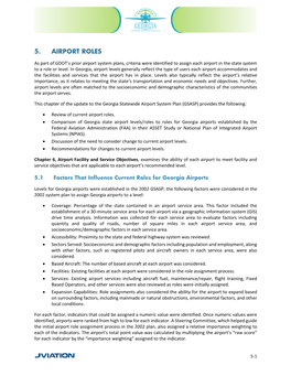 5. Airport Roles