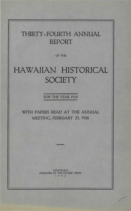 Hawaiian Historical Society