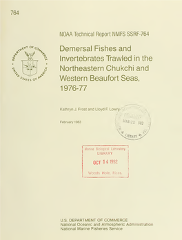 NOAA Technical Report NMFS SSRF-764
