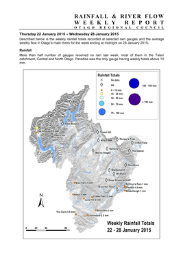Rainfall & River Flow Weeklyreport