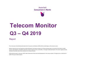 Telecom Monitor for Q3 and Q4 2019