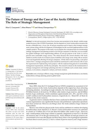 The Future of Energy and the Case of the Arctic Offshore: the Role of Strategic Management