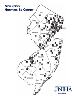 New Jersey Hospitals by County