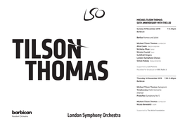 Michael Tilson Thomas: 50Th Anniversary with the Lso