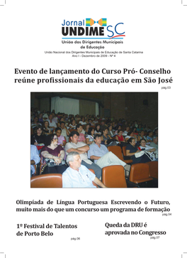 Conselho Reúne Profissionais Da Educação Em São José Pág.03