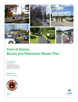 Town of Greece Bicycle and Pedestrian Master Plan