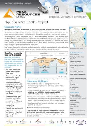 Ngualla Rare Earth Project
